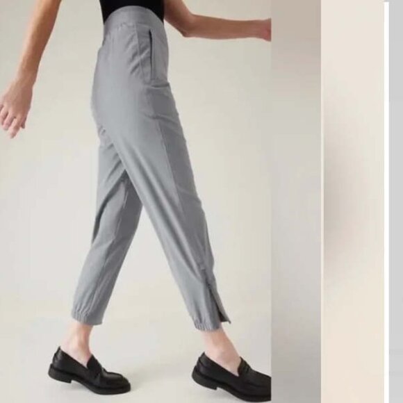 Athleta Brooklyn Heights High Rise Jogger Pant Blue Gray 10 - Picture 1 of 12